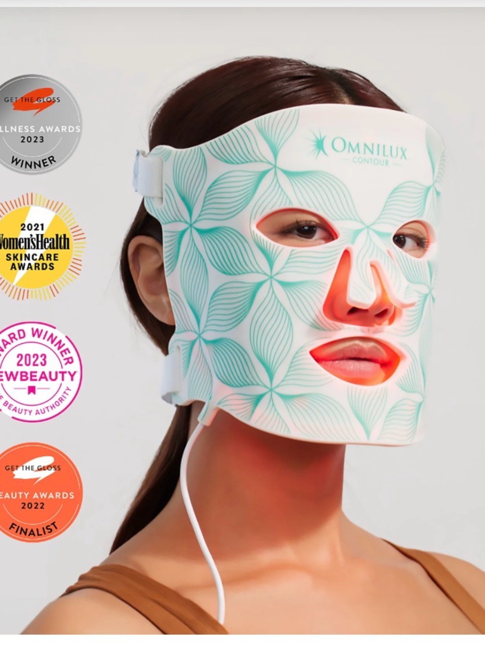 Omnilux Contour Face Medical-Grade LED Light Therapy Device — NEW SEALED - Picture 2 of 8